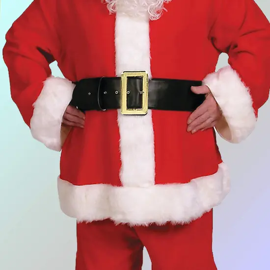 Mens Complete Santa Suit Costume Ten Piece Set for Holiday Parties and Halloween {4}