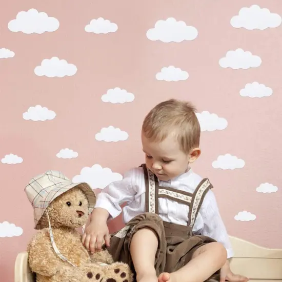 31pcs Big Clouds Vinyl Wall Decals {4}