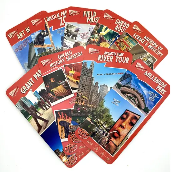 Trip Jones: The Kids' Guide to Chicago - Collectible Cards, Travel Spots to Play-Eat-See-Explore, Adventure & Learn, Storage Box, Stickers, Age 6+ {5}