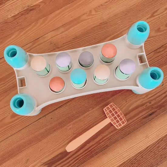 Quercetti: PlayEco+ Hammer Peggy - Classic Peg Pounding Bench Toy, Interactive & Colorful Board, Preschool Cause-Effect Play, Toddler & Kids 18mo+ {6}