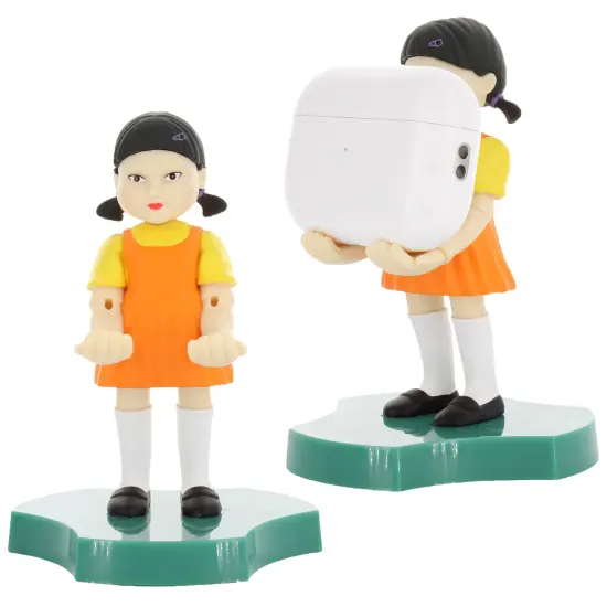 Exquisite Gaming: Cable Guys Holdems: Squid Games: Young-Hee Girl - Earbud & Phone Holder, 4.5" Mini Collectible With a Twist, Series Licensed Figure {7}