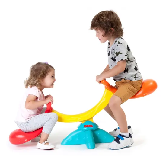 Fisher Price: Happy Whale Seesaw - 360 Spinning Teeter Totter, Whale-Shaped Seat, Playground Toy, Indoor & Outdoor, Grow'n Up, Kids-Toddlers Ages 2+ {4}