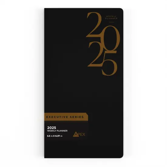 2025 Weekly Planner Leatherette 3.5x6.37 &ndash; 48 Count {2}