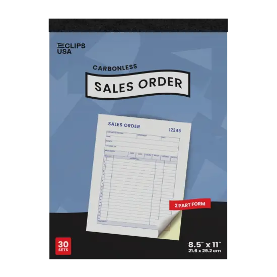8.5"x11.5" Carbonless Sales Order Receipt Books &ndash; 60 Books {1}