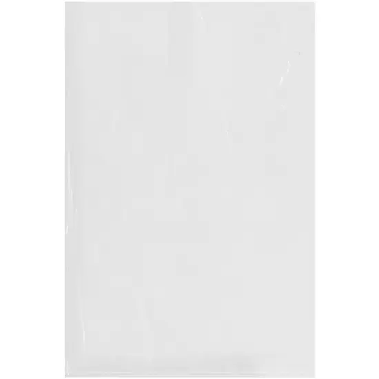 Plymor 12" x 18", 1.5 Mil Flat Open Clear Plastic Poly Bags {1}