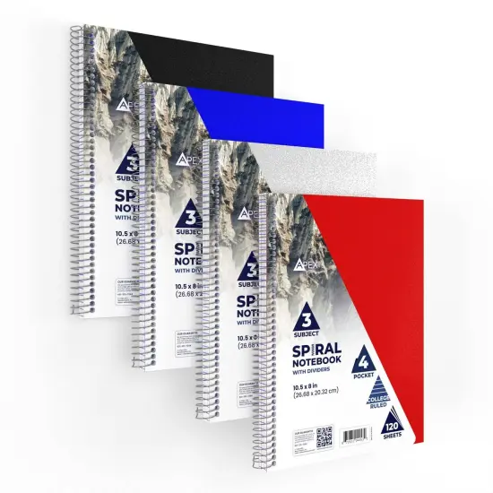 Spiral Notebook 3-Subject 9x11 in 120 Sheets &ndash; 24 Units {3}