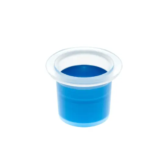 2000 Pack Small Disposable Tattoo Ink Caps, Pigment Cups for Microblading (9mm) Clear {3}