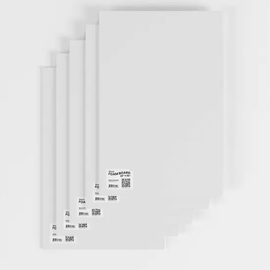 Foam Boards White 20x30 in &ndash; 5 Pack &ndash; 50 Sets {2}