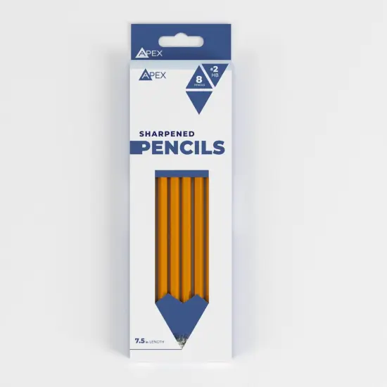 #2 Pencils Yellow Pre-Sharpened &ndash; 8 Count &ndash; 96 Packs {2}