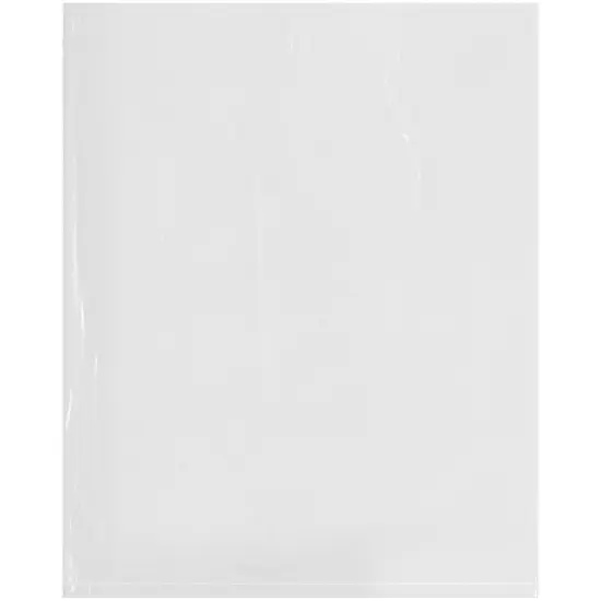 Plymor 8" x 10", 1.5 Mil Flat Open Clear Plastic Poly Bags {1}