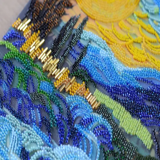 Bead Embroidery Kit - There behind the waterfall {5}