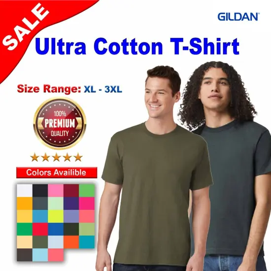 Gildan&reg; Ultra Cotton Short Sleeve Crew-Neck T-Shirt Metro Blue {7}