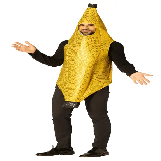 Glitzy Sequin Ultimate Banana Costume, Adult One Size & XXS {7}