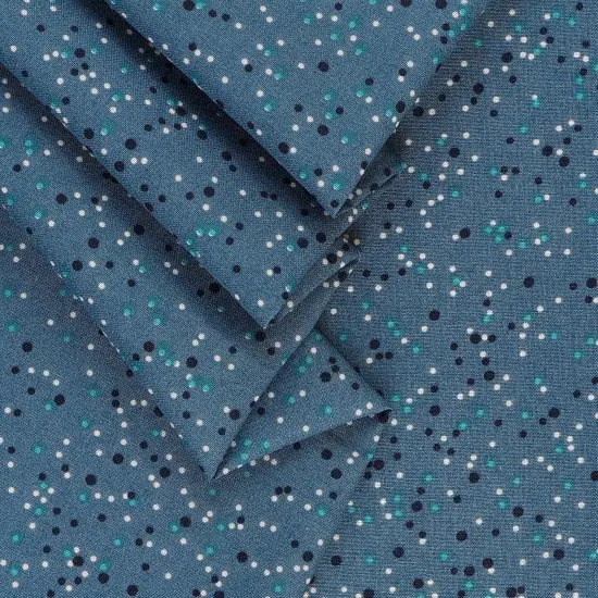 Mook Fabrics Dotted Cotton Fabric [108 in. Wide] - By The Yard Midnight {2}