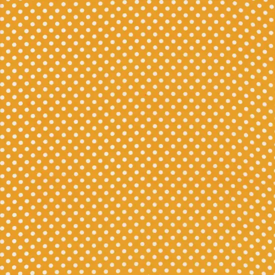 Mook Fabrics Polka Dot Flannel Fabric [43 in. Wide] - By The Yard Mustard/White {1}