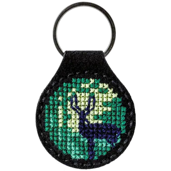 Forest Key Chain Cross-stitch kit on artificial leather FLHL-015 {4}