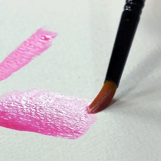 Creative Mark Beste Golden Taklon Chisel, #36 Artist Paint Brush, Professional Watercolor Brushes, For Acrylic Painting, Short Handle, Sharp Edges, Hand-Tied & Shaped {5}