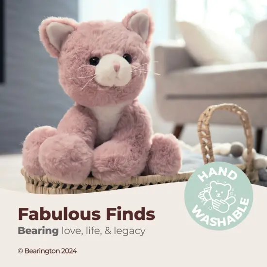 Bearington Mew Mew The Pink Kitty Stuffed Animal Plush, 10.5 Inch Stuffed Animal, For Ages 3-14 {3}
