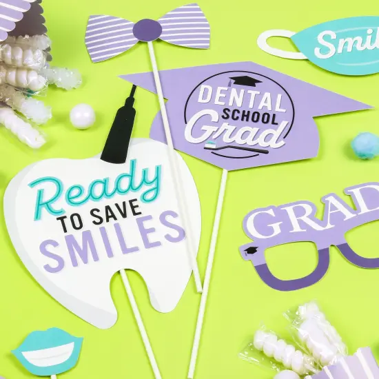 Big Dot of Happiness Dental School Grad - Dentistry and Hygienist Graduation Party Photo Booth Props Kit - 20 Count {5}