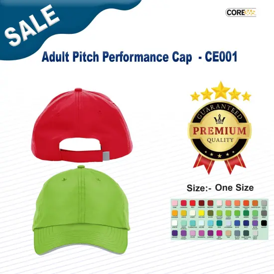 CORE365&reg; Adult Pitch Performance Cap ACID GREEN {2}