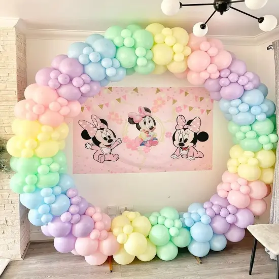 Pastel Balloons Latex Party Balloons, 100 Pack 12 inch Round Helium Multicolor Macaron Balloons {5}