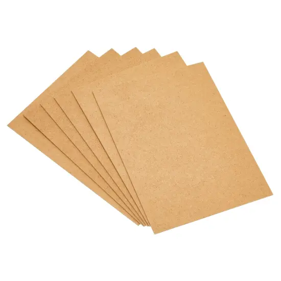 30 Sheets Thin MDF Wood Boards for Crafts, 2mm Medium Density Fiberboard (6 x 8 In, Brown) {7}