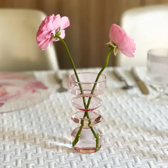 Tiered Glass Vase Purple {6}