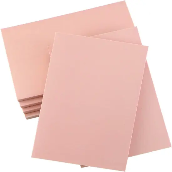 6 Pack 4"x6" Pale Pink Rubber Stamp Carving Blocks Rubber Carved Brick for Stamp Soft Rubber Crafts and DIY Craft Project {1}