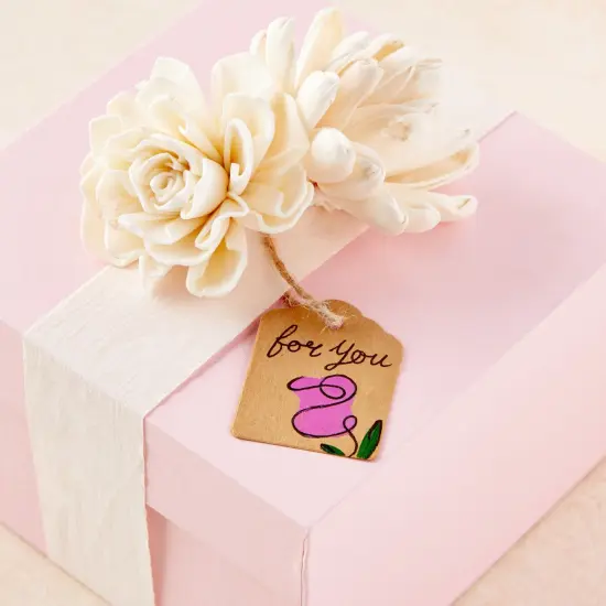 1000-Pack Kraft Paper Gift Tags with Jute Twine String, Blank Merchandise Price Hanging Labels 1.3 x 1.7, Bulk Brown Tags for Wedding, Birthday, Holiday, Party Favor, Art and Craft Wrapping {5}