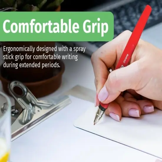 Chrome Black Ink Gel Pens, Fine Point (0.5mm) Gel Pen for Journaling, Note Taking, School Office Supplies, Stationery for Men Women Gifts (Pack Of 8) {3}