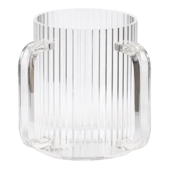 Lucite Corrugated Wash Cup Black {1}