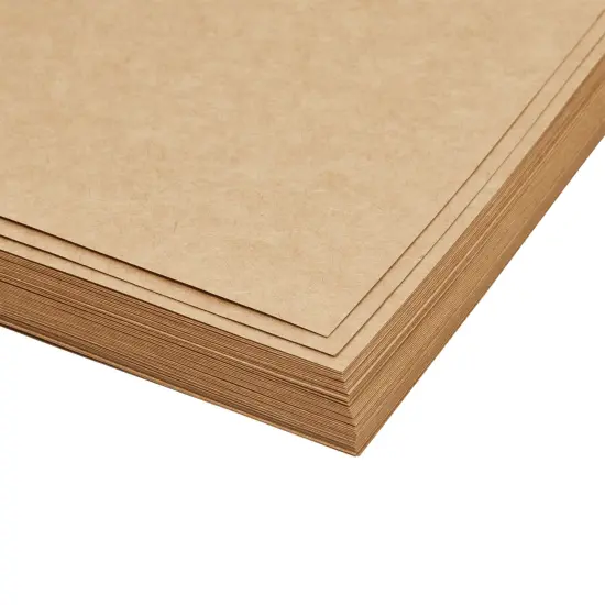 48-Pack Kraft Paper Sheets for Wedding, Brown Cardstock for Party Invitations, Announcements, Drawing, DIY Projects, Arts and Crafts, Letter Size, 120gsm (8.5 x 11 Inches) {5}