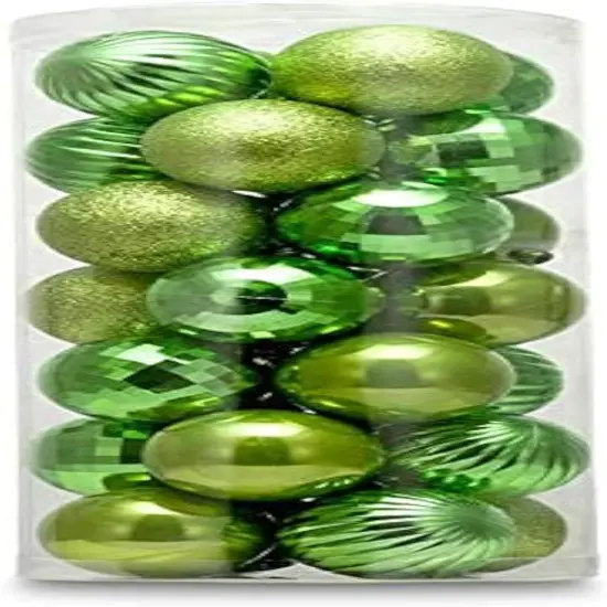 Small Size 28ct shatterproof Christmas Ball {1}