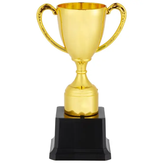 3 Pack 7 Inch Gold Plastic Trophies for Kids - Award Trophy Cup Set for Sports Tournaments, Competitions {7}