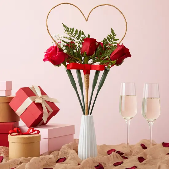 30 Pack Stem Water Tubes for Flowers with Caps, Extendable Vials for Floral Arrangements, Florist Supplies (12 In) {3}