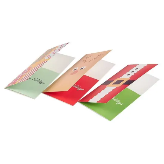36 Pack Christmas Money Cards with Envelopes, Gift Cards Holders, 3.6x7.25 Inch Money Holder Xmas Cards (6 Cute Festive Holiday Designs) Multicolor {7}