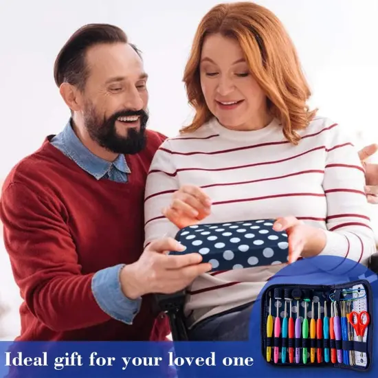 82 Pcs Crochet Hook Set, 19 Sizes 0.6mm-8mm(L), Ergonomic Soft Grip Handles Crochet Needles (11 Sizes) Kit with Bag {5}