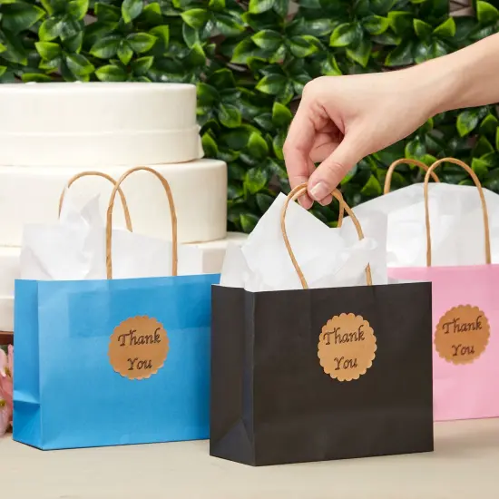 48 Pack Kraft Paper Sticker Paper, Full Sheet Printable Brown Labels (8.5x11 In) {2}