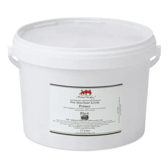 Michael Harding Non-Absorbent Acrylic Primer - Black, 2.5 Liter, Bucket {1}