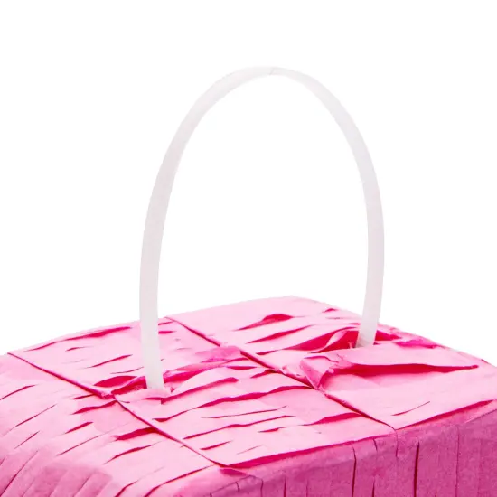 Pull String Number 1 Watermelon Pinata for 1st Birthday Party Supplies, One In A Melon Party Decorations, Baby Shower (Small, 16.5x11x3 In) Pink {6}