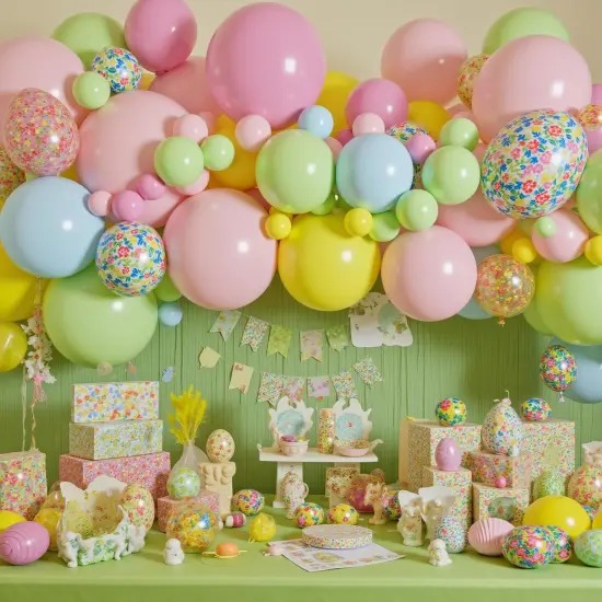 Pastel Pink Balloons, 4 PCS Jumbo Latex balloons for Proposal Wedding Aniverary Easter Decor {3}