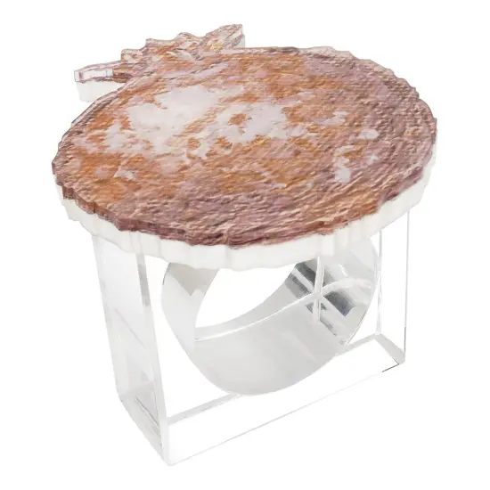 Lucite Yom Tov Napkin Ring Set {2}