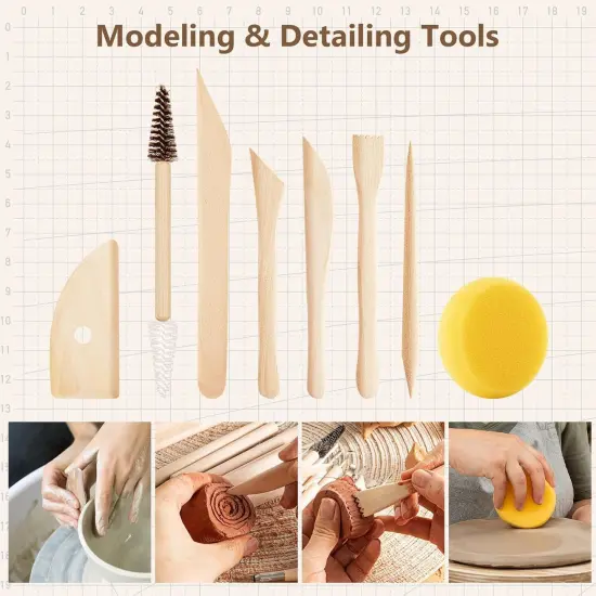 35PCS Clay Sculpting Tools, Pottery & Clay Modeling Tools {4}