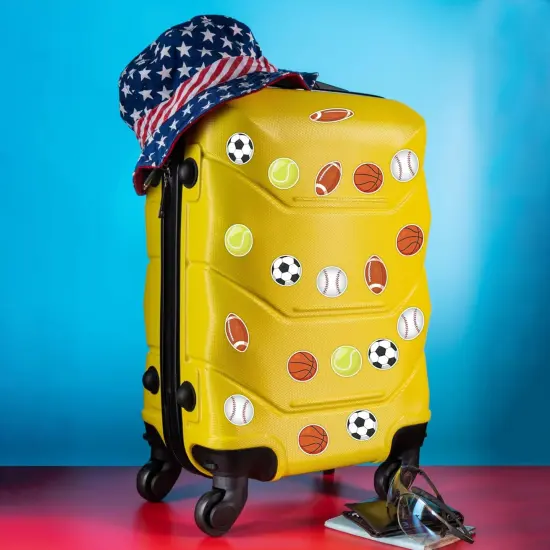 Sport Balls Stickers for Kids, Football Baseball Basketball Soccer Tennis Stickers for Crafts, Sports Stickers for Classroom Teacher Rewards Envelopes Gift Cards Party Supplies {4}