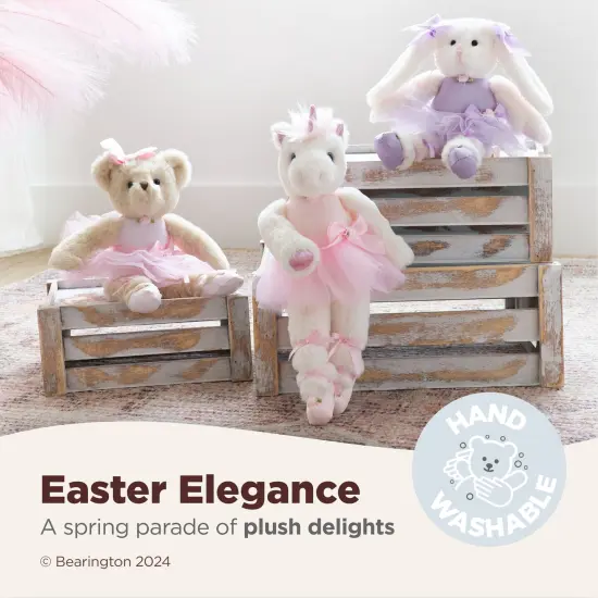 Bearington Dreamer Ballerina 14 Inch Ballerina Doll - Unicorn Stuffed Animals for Girls - Dance Recital Gifts for Girls, For Ages 3-14 White {3}