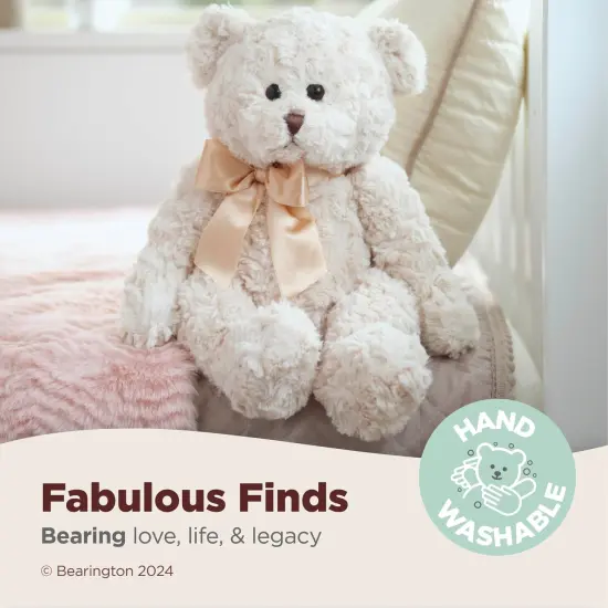 Bearington Huggles, 16 Inch Creamy White Teddy Bear Stuffed Animal, Makes a Great Gift for Birthday, Anniversary, Holiday, or Graduation, For Ages 3-14 {3}