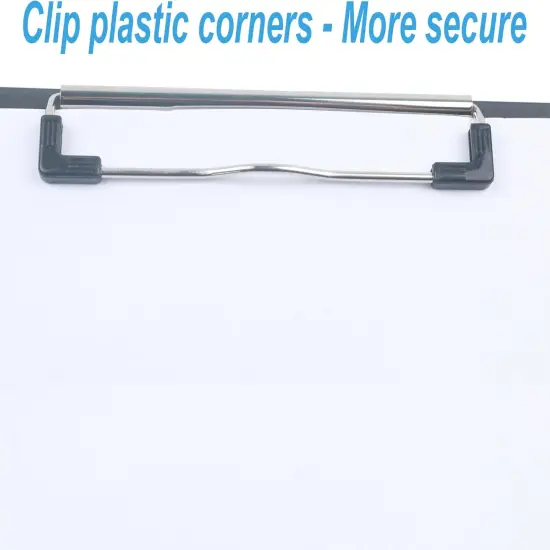 11x17 Clipboard Three Clip with Ruler Extra Large Clipboard Super Hard 11 x 17 Clipping Board Plastic Black Pack of 1 {5}