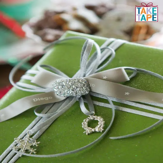 Best Creation Glitter Gift Wrap, 30 x 36-Inch Olive Green 2 ROLLS {4}