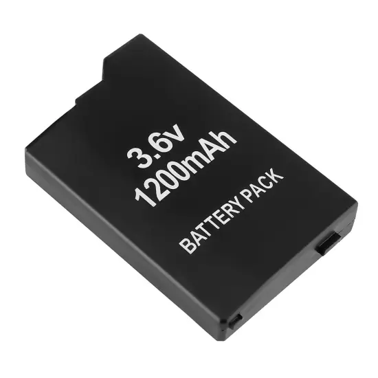 For PSP 2000 and 3000 Replacement Battery Pack Rechargeable New 1200mAh 3.6V High Capacity for Sony PSP 3000 and PSP Slim 2000, Include Model PSP-2001, PSP-3000, PSP-3001, PSP-3002, PSP-3004 by Insten Black {2}