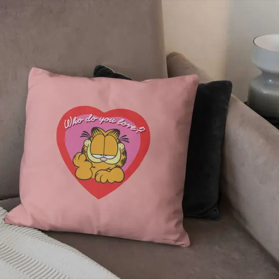 Nickelodeon Garfield Valentine's Day Throw Pillow 18&times;18 Inches Garf love {3}